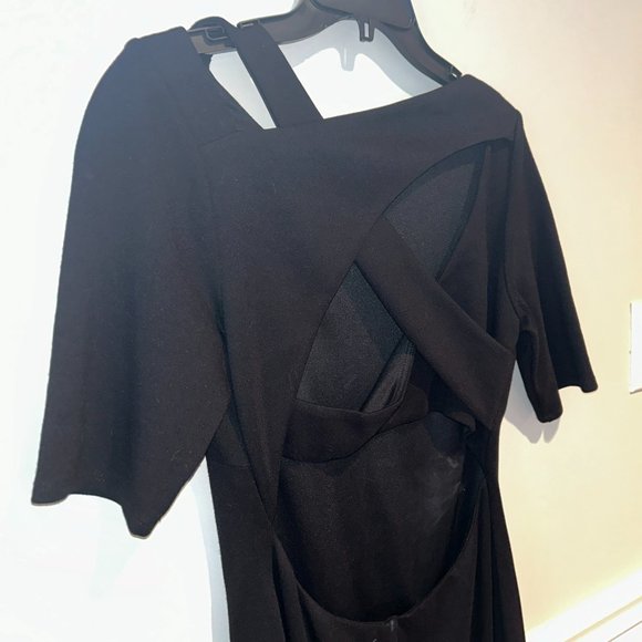 Bailey44 Ponte short sleeve criss cross back black large - Picture 5 of 12